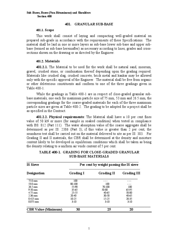 Granular Sub-Base Construction Guide | PDF | Construction Aggregate ...