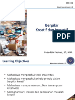 4.0 Berpikir Kreatif Dan Inovatif