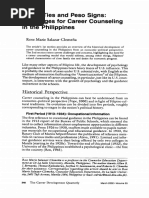 Family Ties and Peso Signs: Challenges For Career Counseling in The Philippines