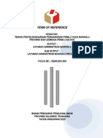 5245.001 Layanan Administrasi - Bawaslu Provinsi