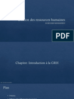 1 Chapitre Introduction À La GRH