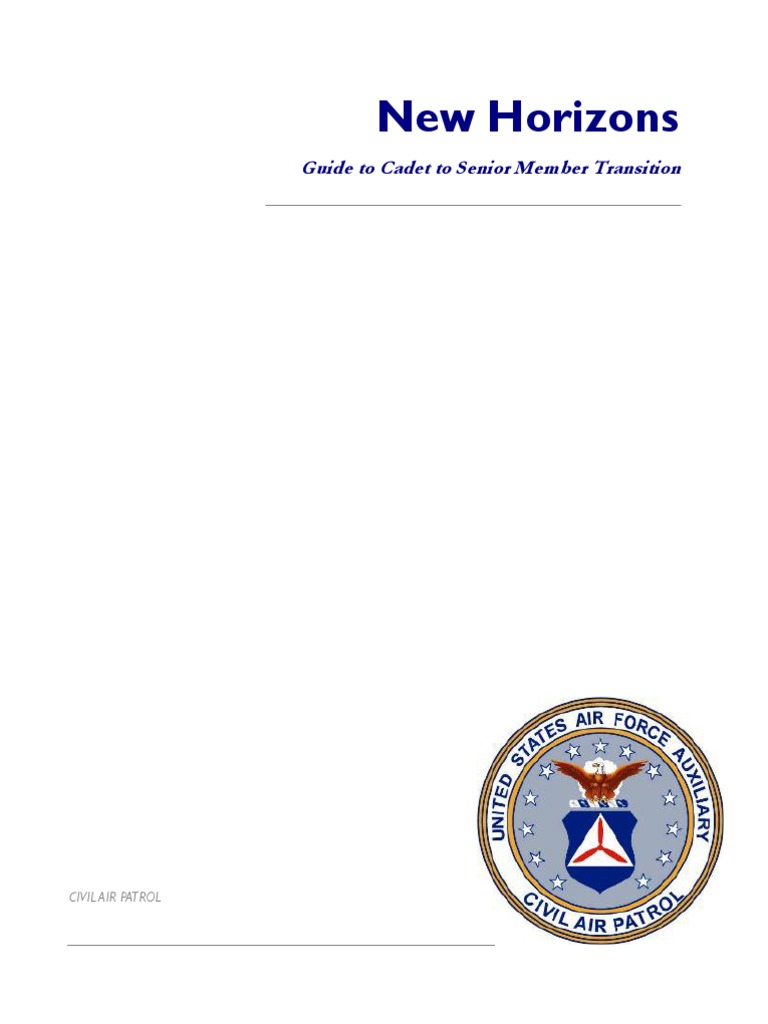 Cadet to Senior Member Transition Guide | PDF | Civil Air Patrol ...