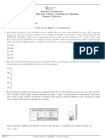 (SAEB) Revisão de Álgebra e Combinatória