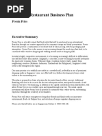 Burger Stand Business Plan  Business Plan  Revenue