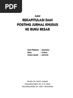 Rekapitulasi Dan Posting Jurnal Khusus Ke Buku Besar