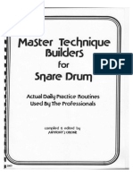Cirone-Master Technique Builders For Snare Drum