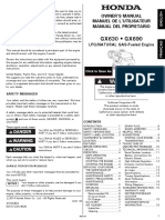 GX630 - GX690: Owner'S Manual Manuel de L'Utilisateur Manual Del Propietario