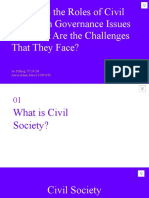 The Role of Civil Society in Governance and the Challenges They Face