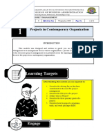 Module 1 - Projects in Contemporary Organization