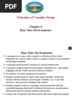 Principles of Compiler Design: Run Time Environments