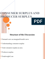 Consumer Surplus and Producer Surplus