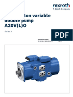 Axial Piston Variable Double Pump A20V (L) O: Series 1