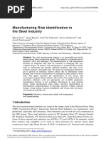 Manufacturing Risk Identification in The Steel Industry: Dharu Dewi Imam Bastori Arnold Soetrisnanto