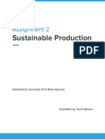 Assignment 2: Sustainable Production