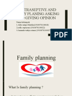 Contraseptive and Family Planing Asking and Giving Opinion