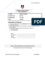Universiti Teknologi Mara Final Examination: This Examination Paper Consists of 5 Printed Pages