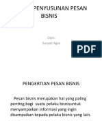 Proses Penyusunan Pesan Bisnis