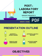 Colorful Modern Chemistry Science Post Laboratory Experiment Presentation