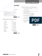 Unit 1 Vocabulary Test: Project 2 Skills Tests