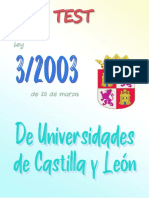 40 Preguntas Test de La Ley de Universidades 3 2003 Castilla y Leon Wvzoej