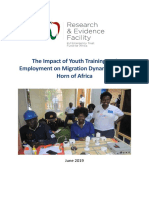 The Impact of Youth Training and Employemnt On Migration