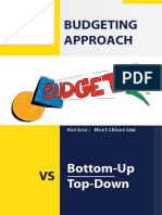 Budgeting Approach Bottom-Up Vs Top-Down