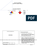 Hoja de Seguridad Gasolina