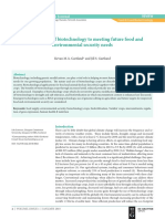 [2564615X - The EuroBiotech Journal] Contributions of Biotechnology to Meeting Future Food and Environmental Security Needs