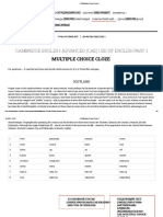 Multiple Choice Cloze Tests 1