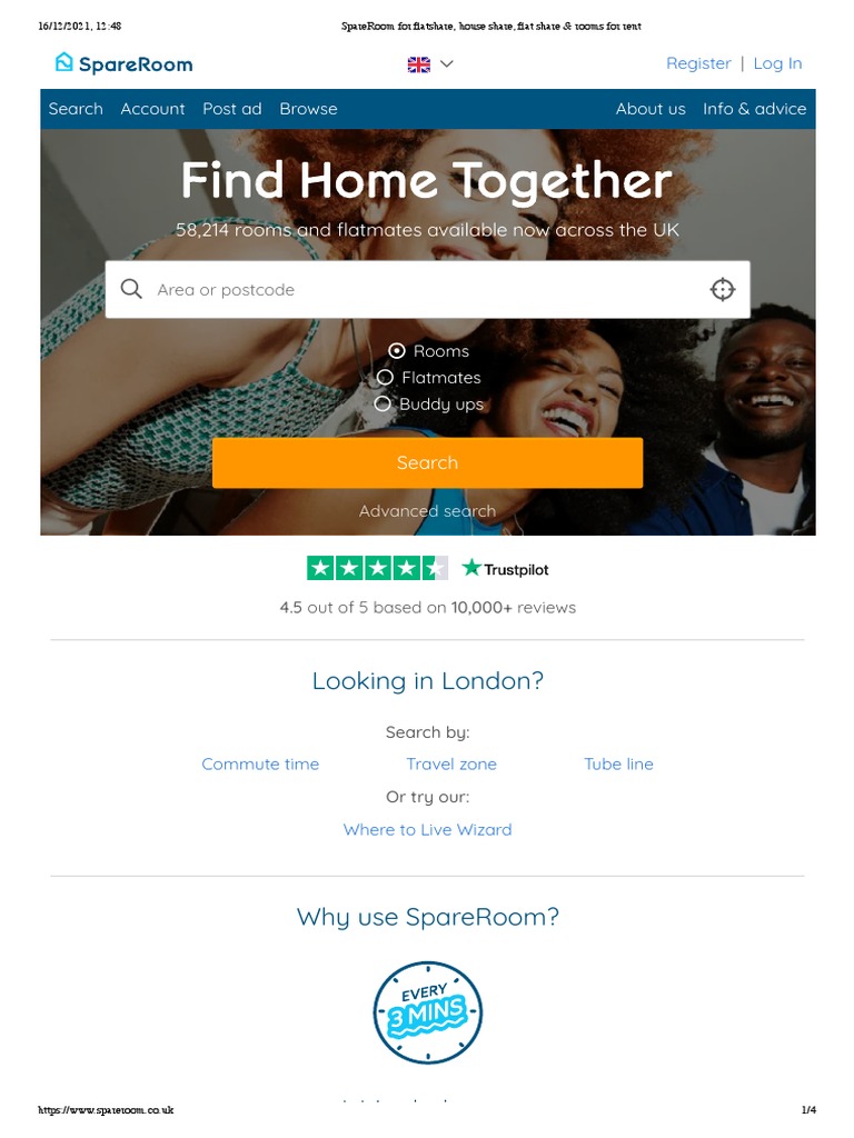 SpareRoom For Flatshare, House Share, Flat Share & Rooms For Rent | PDF ...