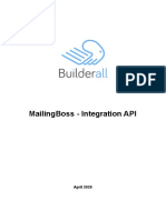 Mailingboss - Integration Api: April 2020
