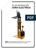 Manual de Operación Apiladora Eléctrica 2019