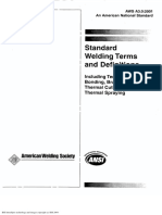 Standard Welding Terms and Definations