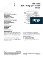 Cmos, 330 MHZ Triple 8-Bit High Speed Video Dac: Data Sheet