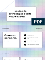 Propuestas de Estrategias Desde Lo Audiovisual