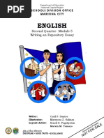 English: Second Quarter-Module 5 Writing An Expository Essay