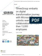 Case Study - TimesGroup Embarks On Digital Transformation Journey