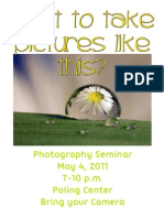 Photography Seminar Ad