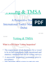 Vetting & TMSA: A Perspective From International Tanker Management, Dubai