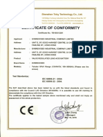 IEC 60896-21,22 Certificate For Lead Acid Battery