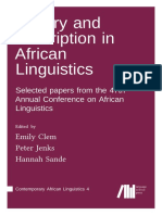 Theory and Description in African Linguistics Selected Papers From The 47th Annual Conference On African Linguistics