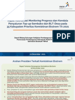 Rapat Koordinasi Monitoring Progress dan Kendala Penyaluran Top-up Sembako dan BLT-Desa