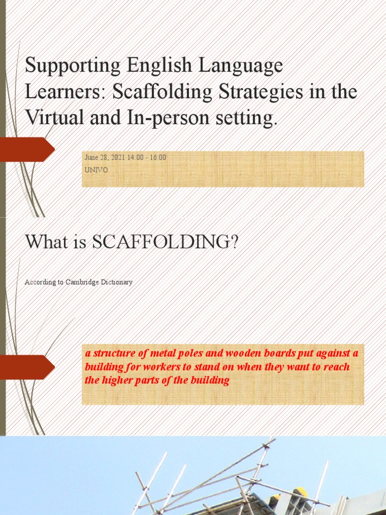 Scaffolding Strategies for English Learners | PDF | Learning ...