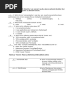 MULTIPLE CHOICE: Select The Best Answer From The Choices and Write The Letter That Corresponds To Your Answer On The Answer Sheet