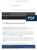 Marine Provinces - Introduction To Oceanography
