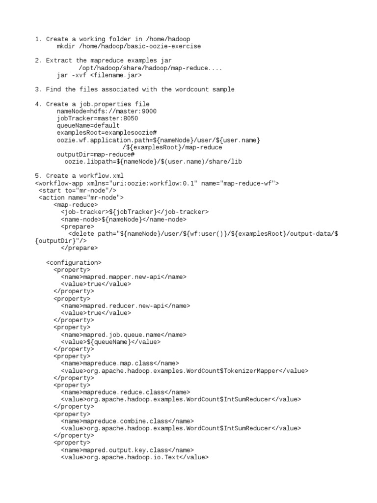 Oozie Basic Exercise | Download Free PDF | Apache Hadoop | Map Reduce