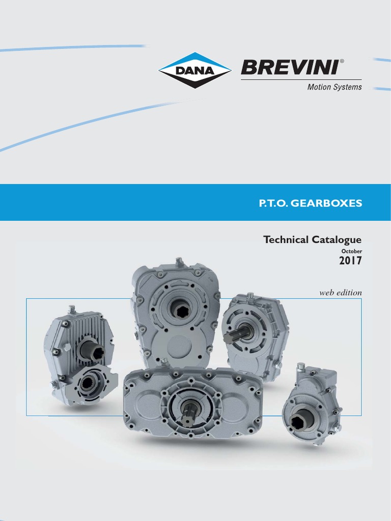 P.T.O. Gearboxes: Technical Catalogue | PDF | Transmission (Mechanics