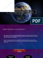 Different Sources of Data
