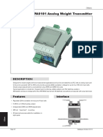 Transcell: LCT6-RPA0101 Analog Weight Transmitter