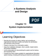 Modern Systems Analysis and Design: System Implementation